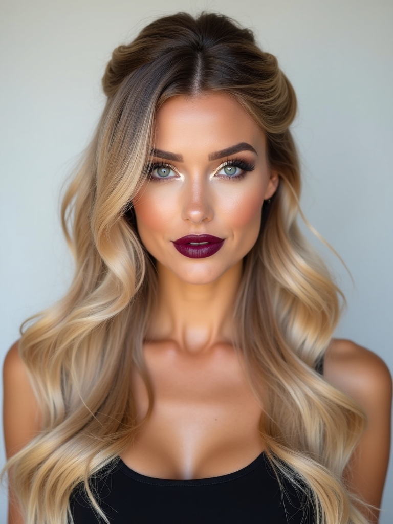 sculpted half up hairstyle techniques