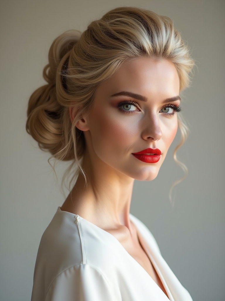sculptural wedding day hairstyles