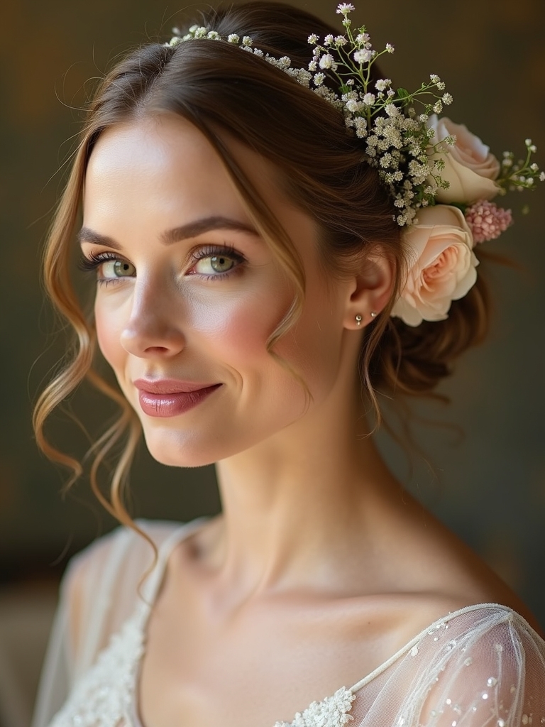 secure floral hair accents