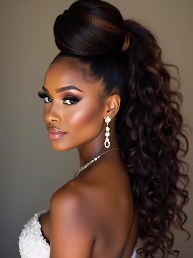 secure glam ponytails effortlessly