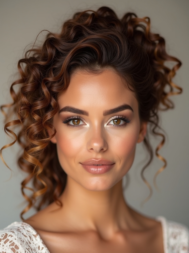 secure long lasting updo curls
