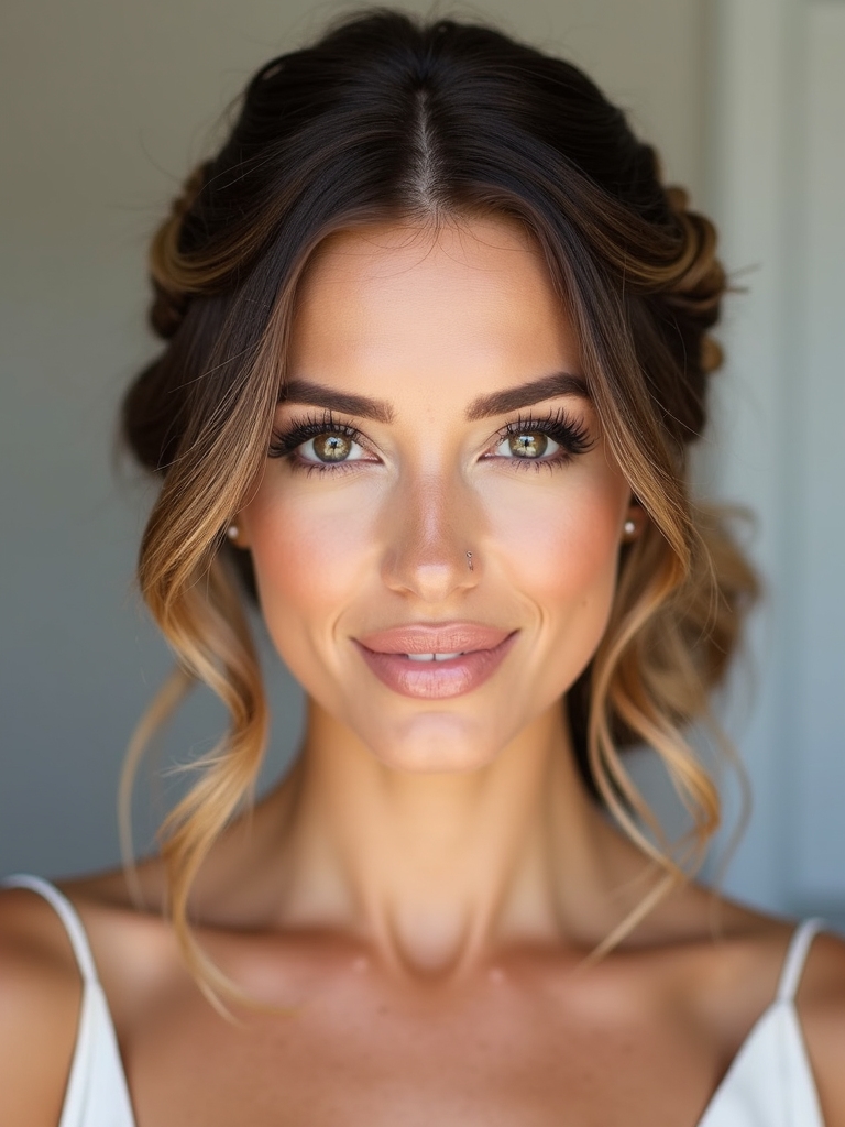 secure low half up hairstyles