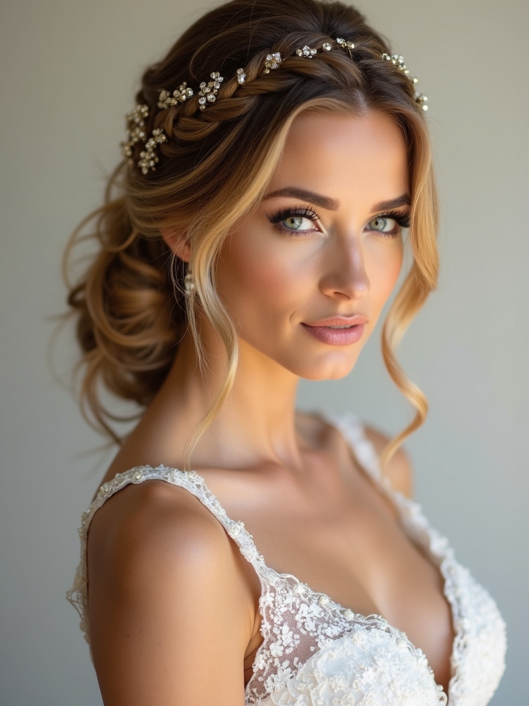 secure stylish half up braids