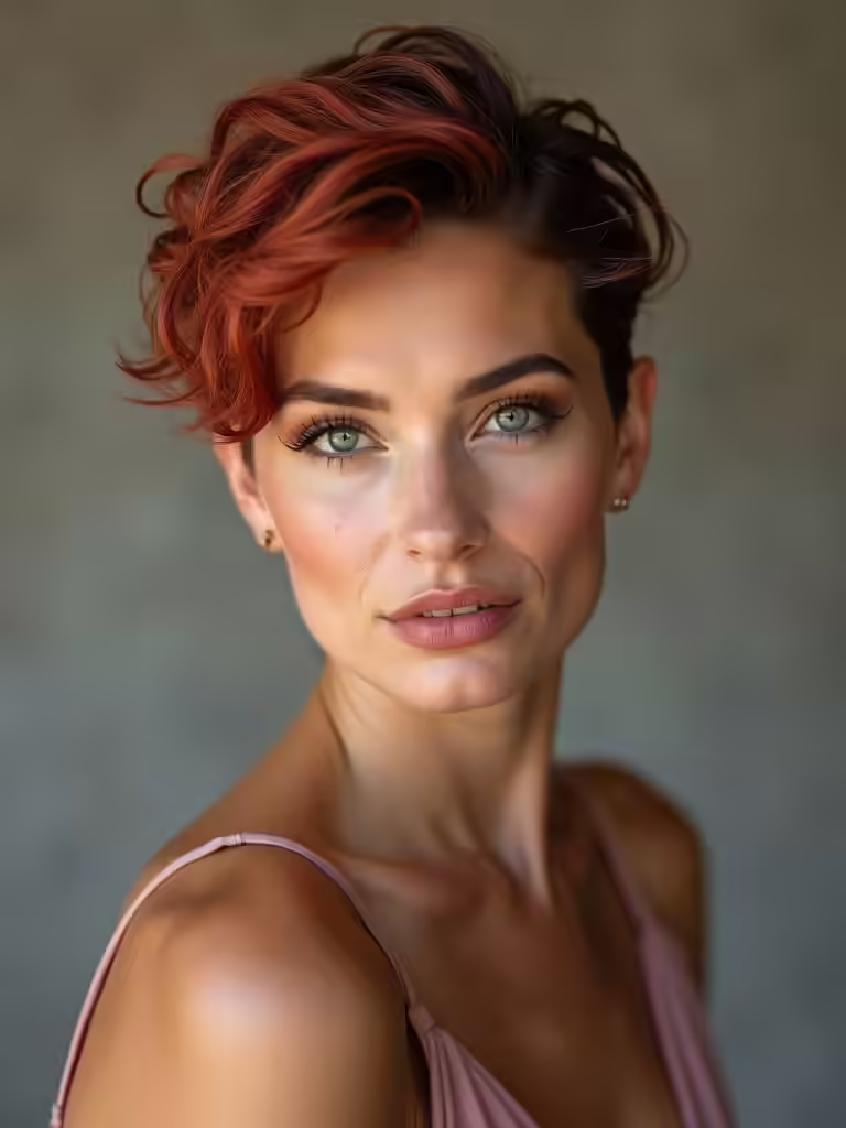short hair engagement styles
