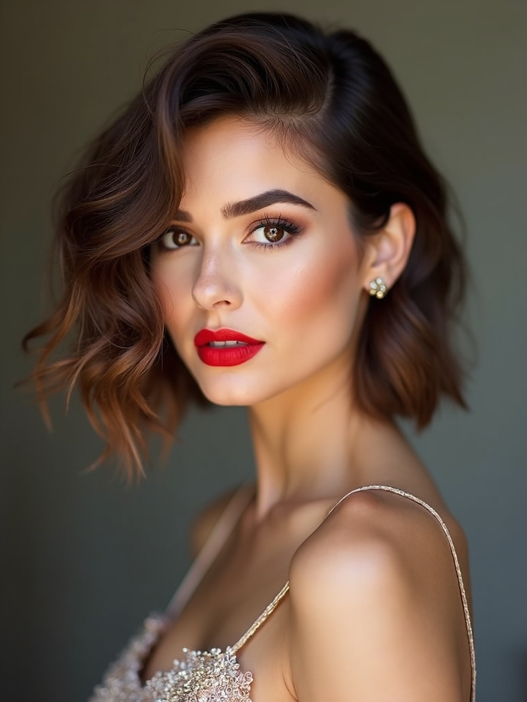 short hair engagement styles