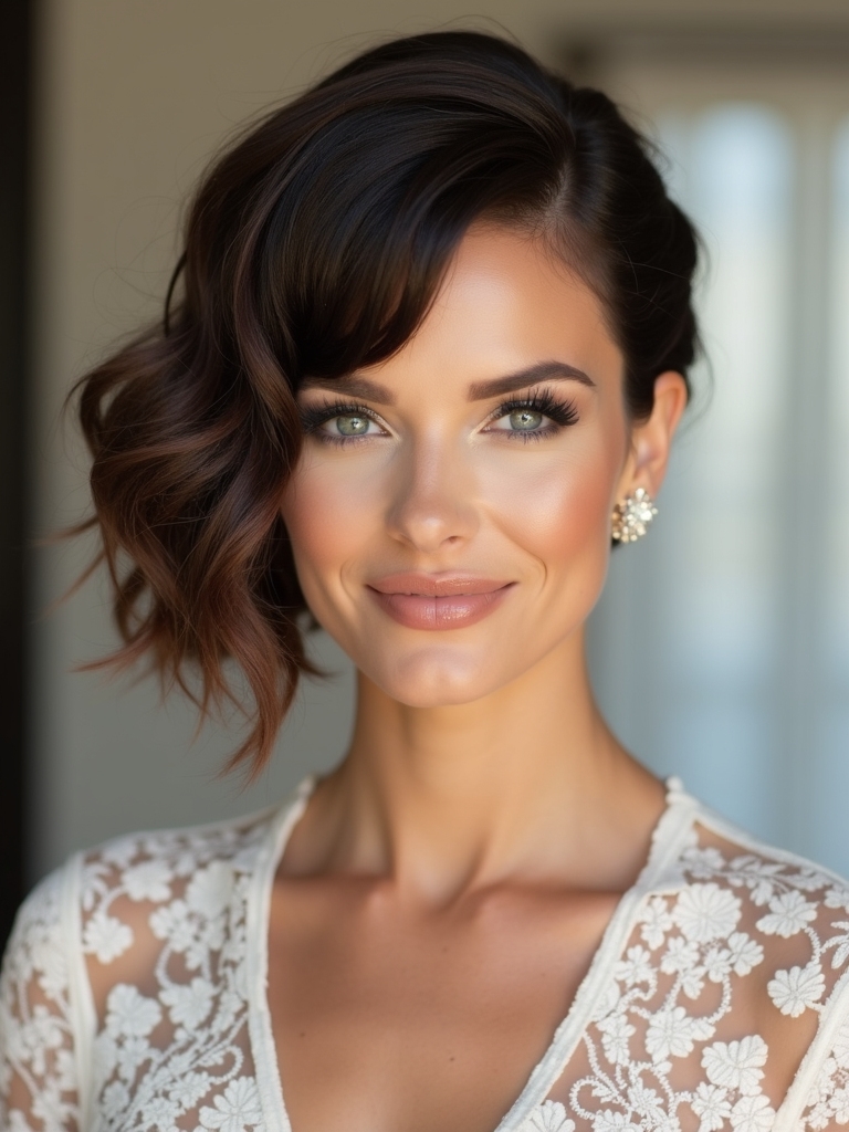short hair wedding styles