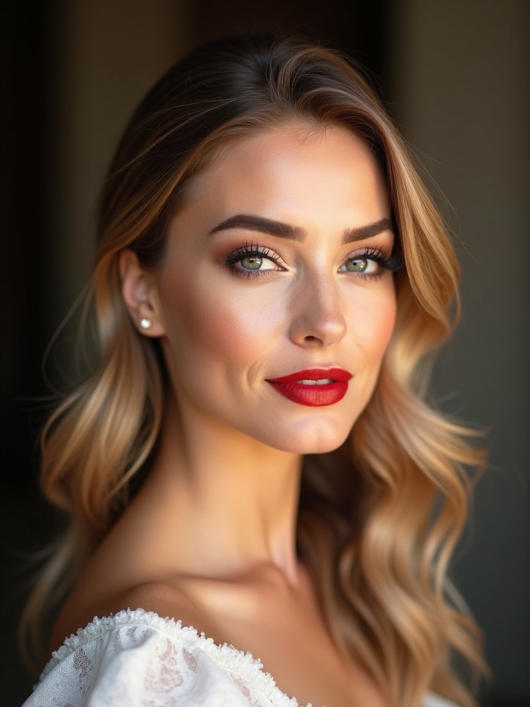 side swept hairstyle for elegance