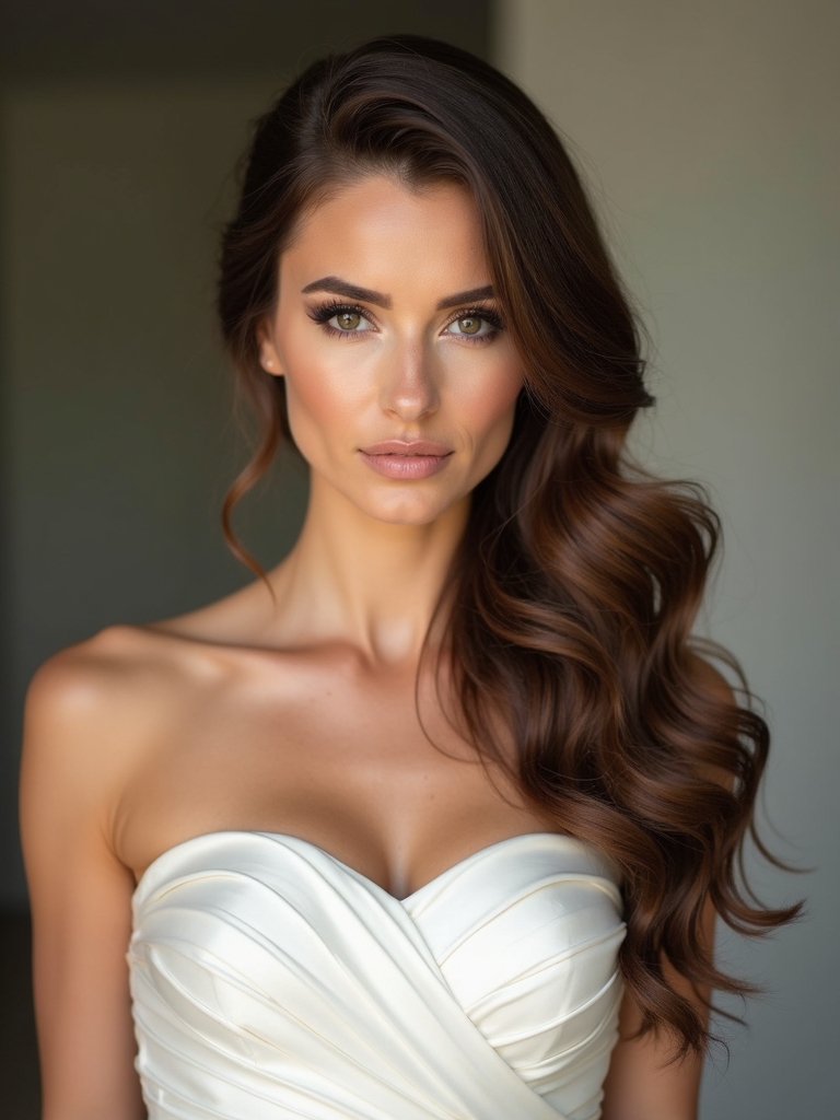 side swept neckline enhancing hairstyles