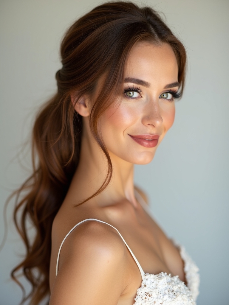side swept wavy hairstyle tutorial