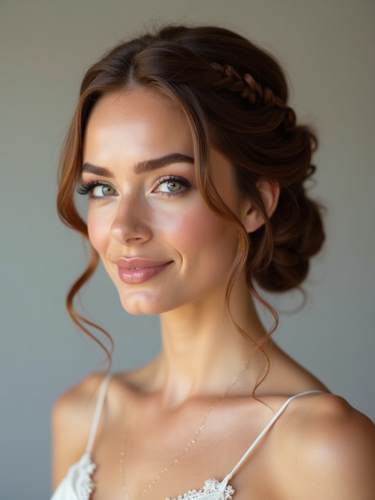 simple mini braids for elegance