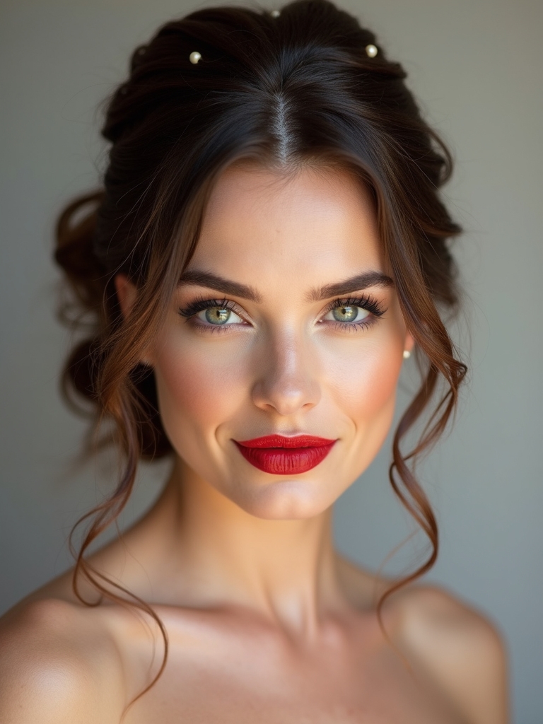 simple updo hairstyles for bridesmaids