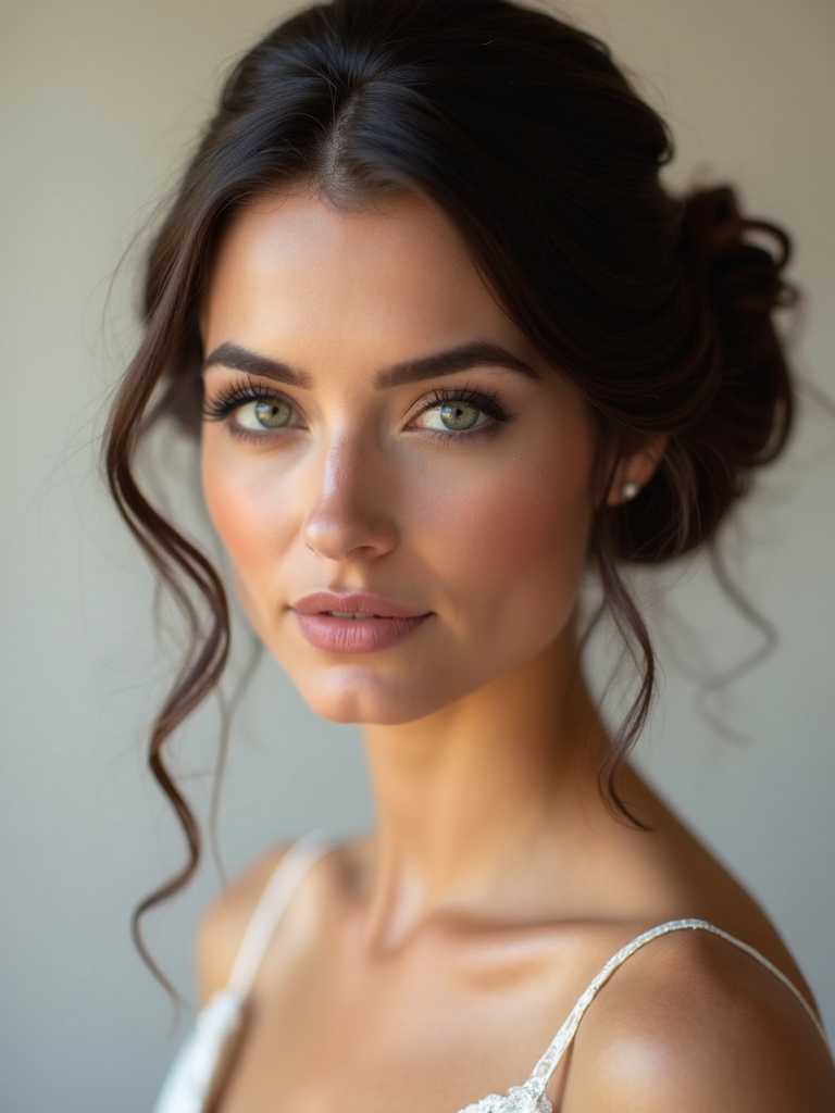 sleek chignon with sophistication