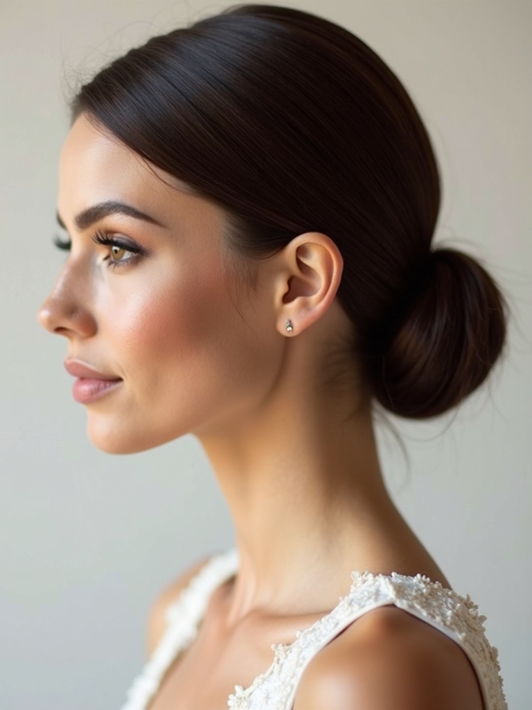 sleek chignons for elegance