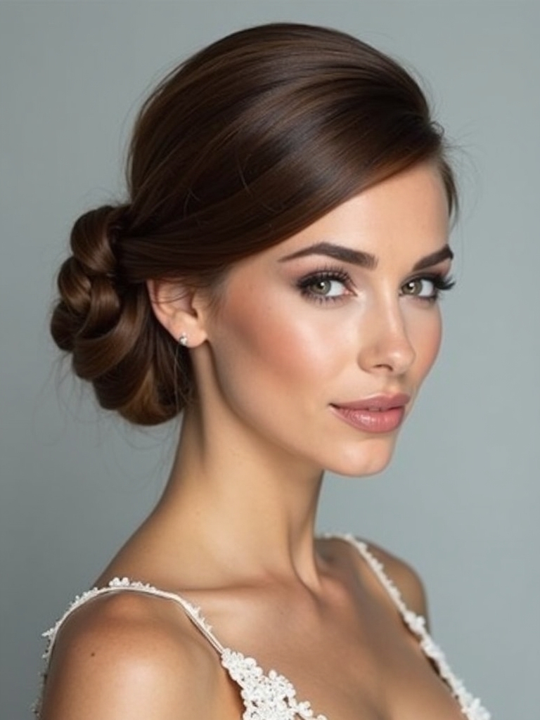 sleek chignons for elegance