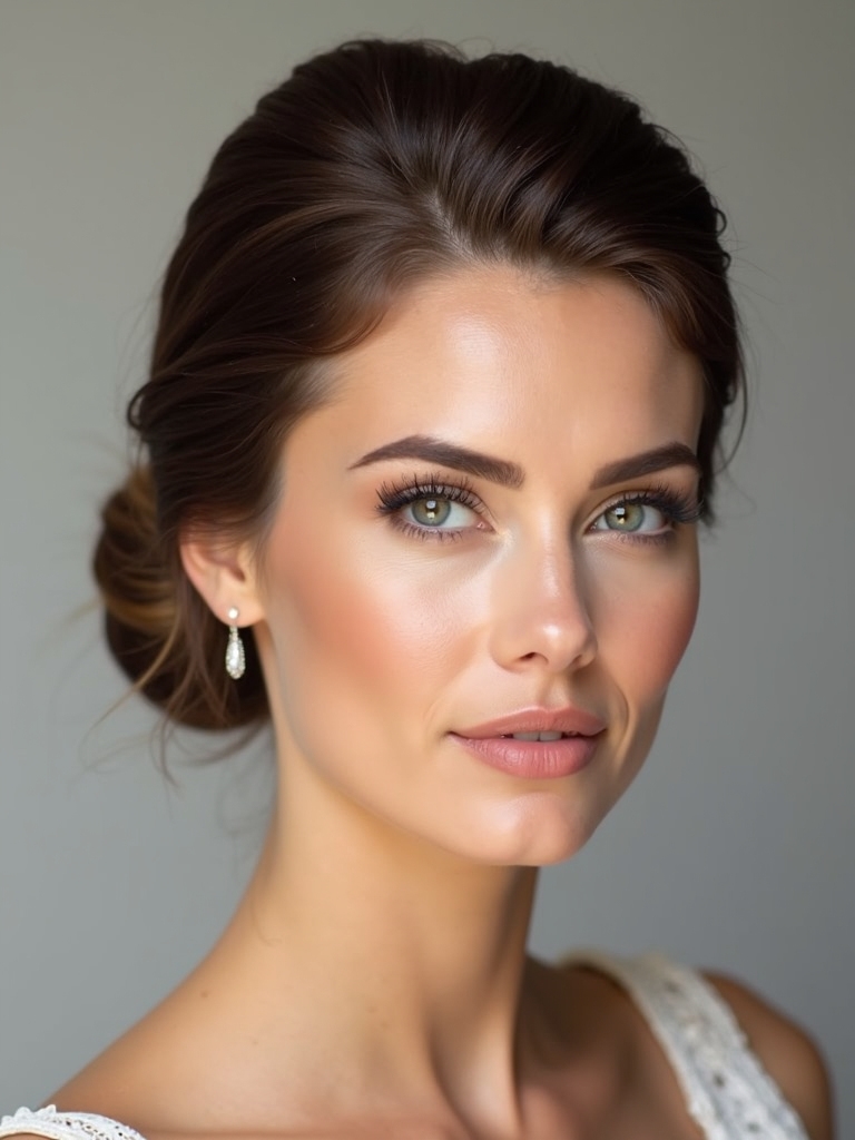 sleek knot updo elegance