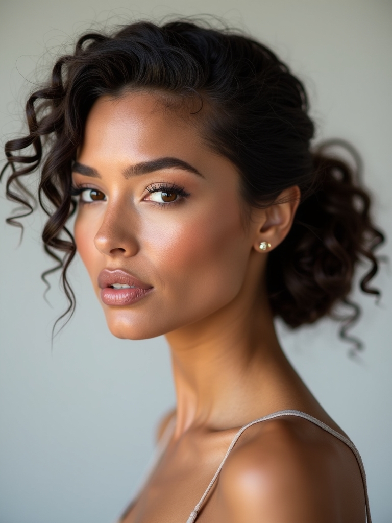 sleek low bun elegance