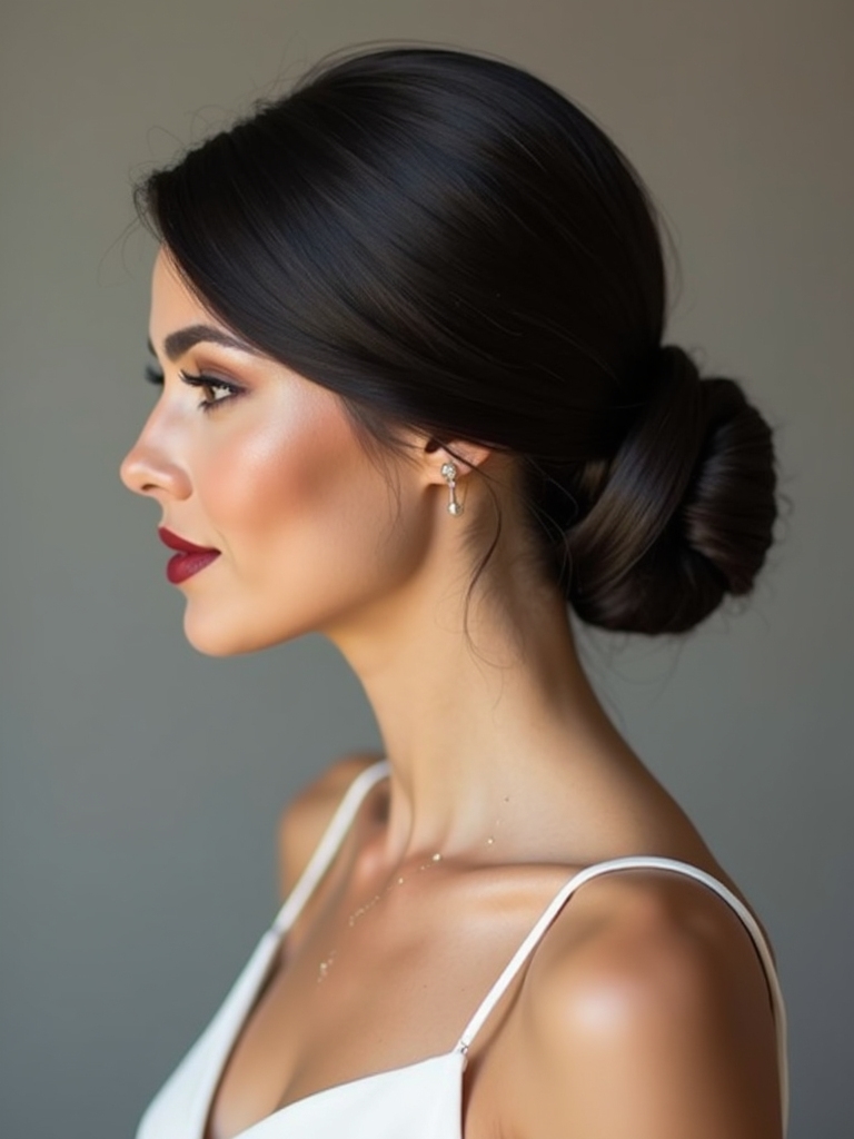 sleek low bun techniques