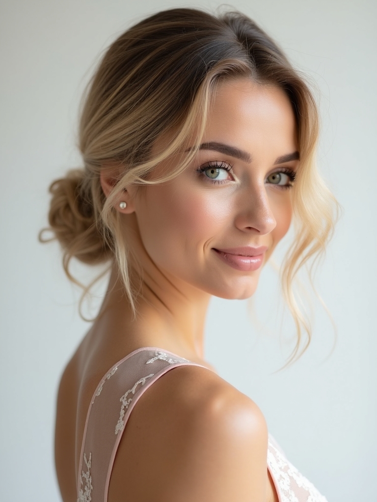 sleek low bun variations