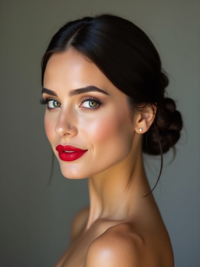 sleek low buns elegance