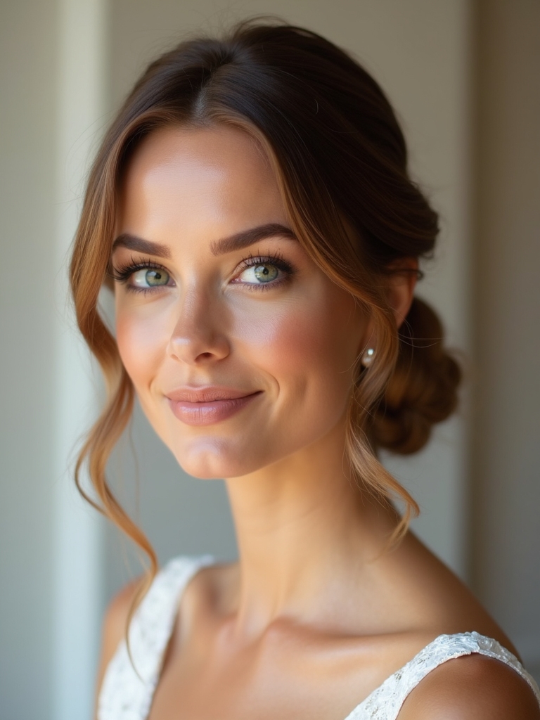 sleek low buns elegance