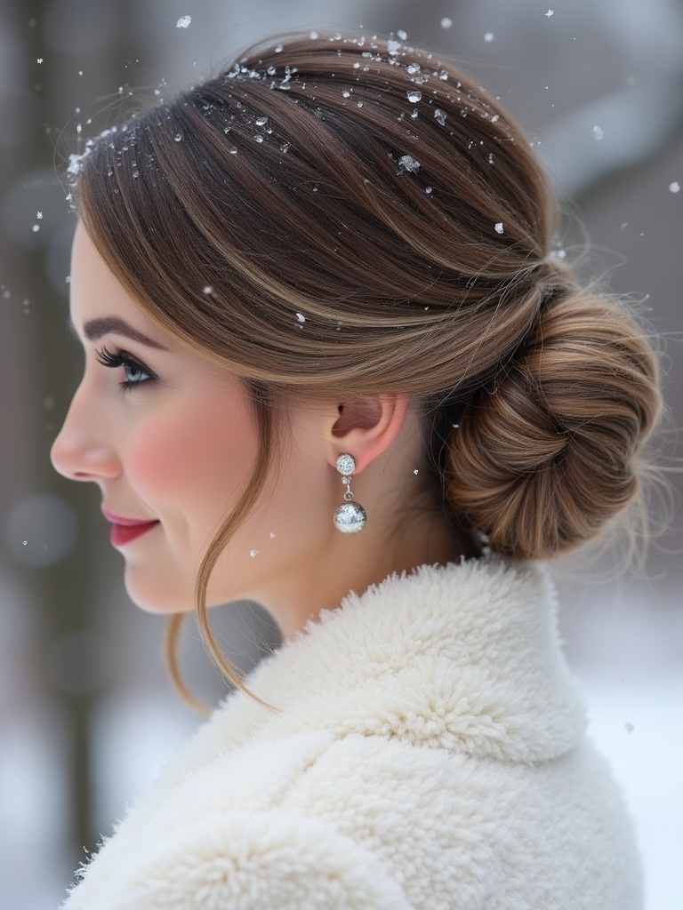 sleek low knots elegance