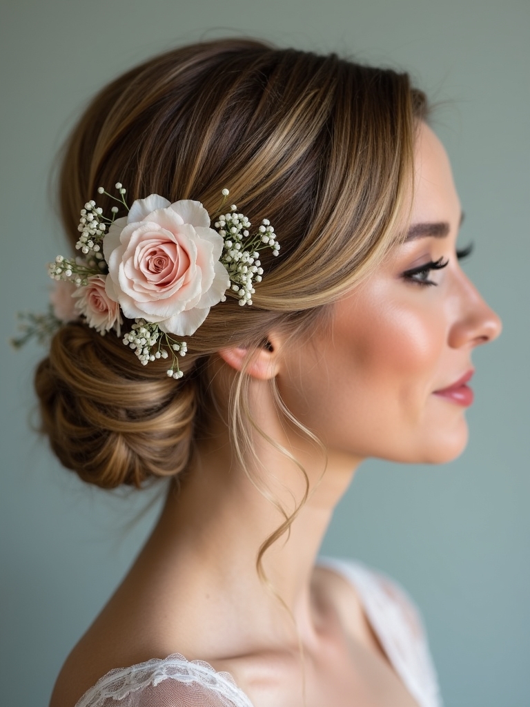 sleek low updo tips