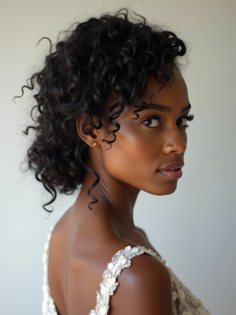 sleek minimal updo elegance