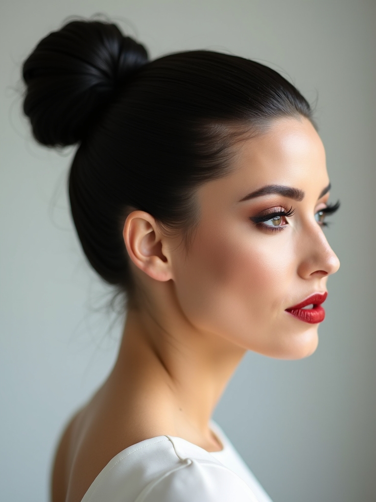 sleek modern bridal elegance