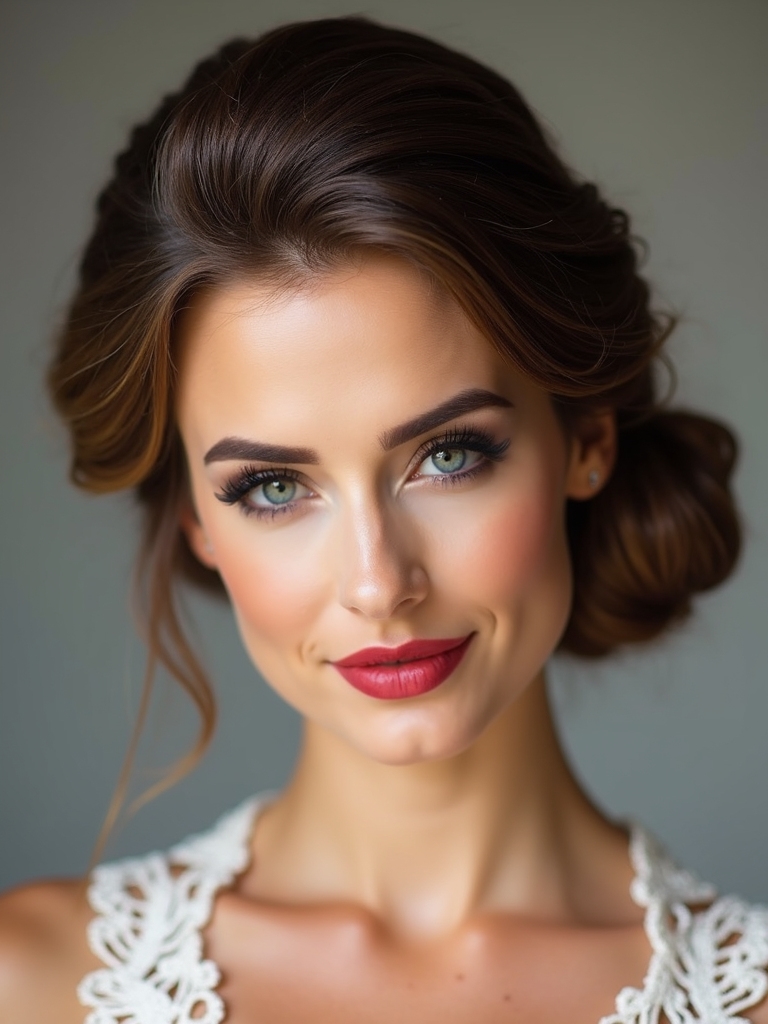 sleek modern chignon elegance