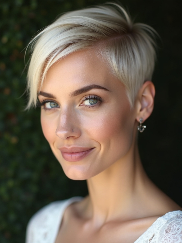 sleek pixie modern elegance