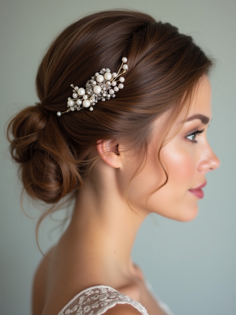 sleek polished bridal elegance