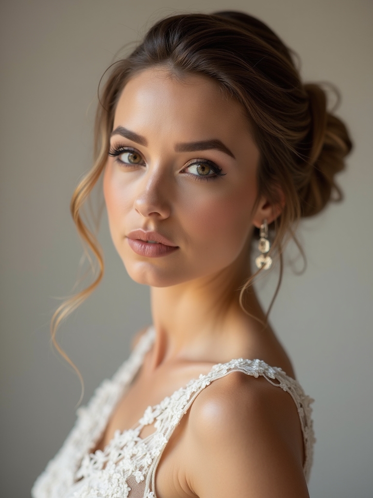 sleek polished chic bun