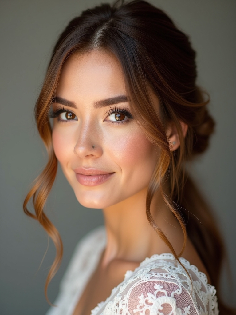 sleek polished lace locks