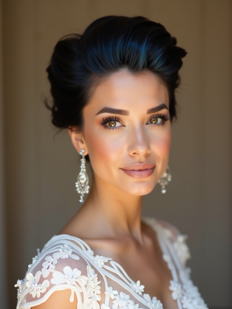 sleek polished modern updos