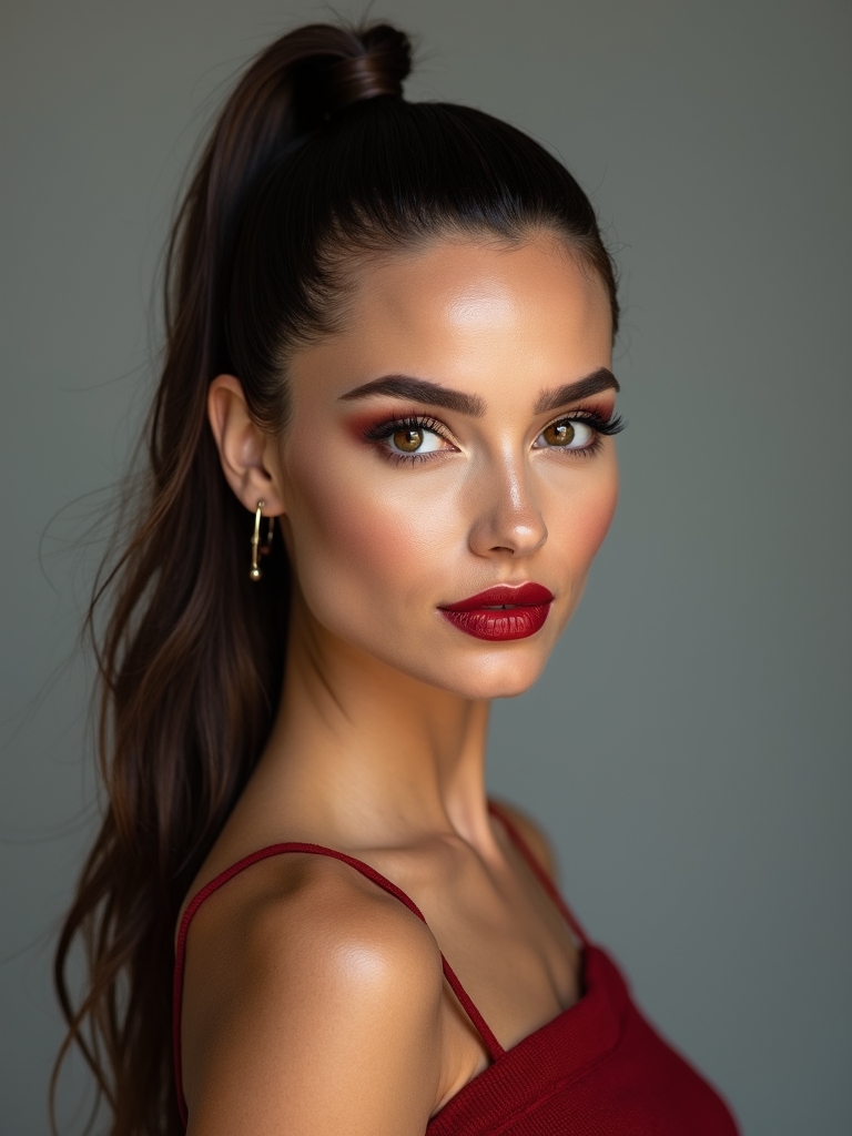 sleek polished ponytail styles
