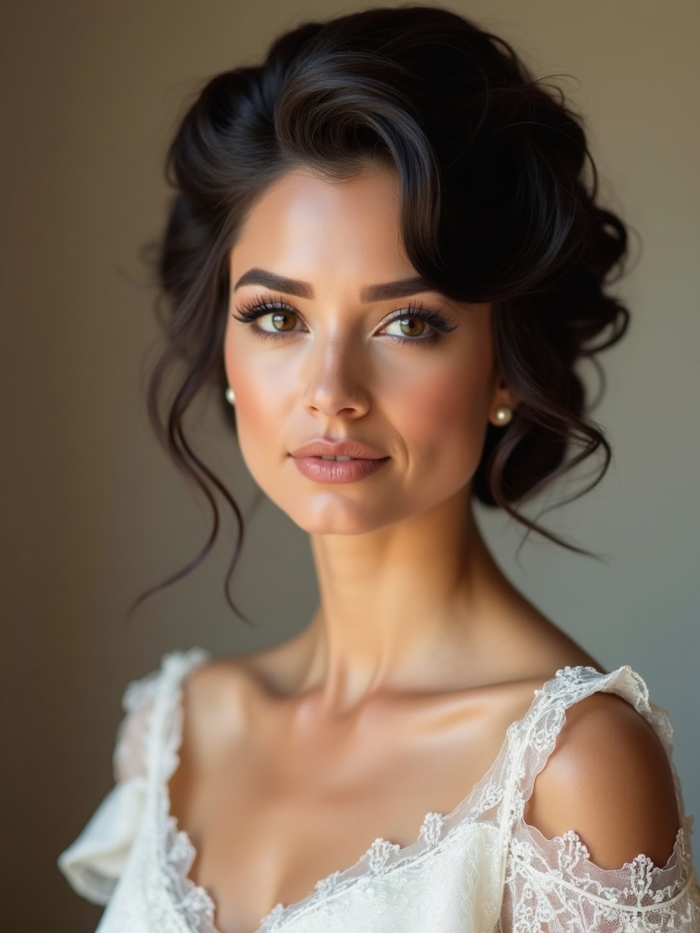 sleek romantic bridal hairstyles
