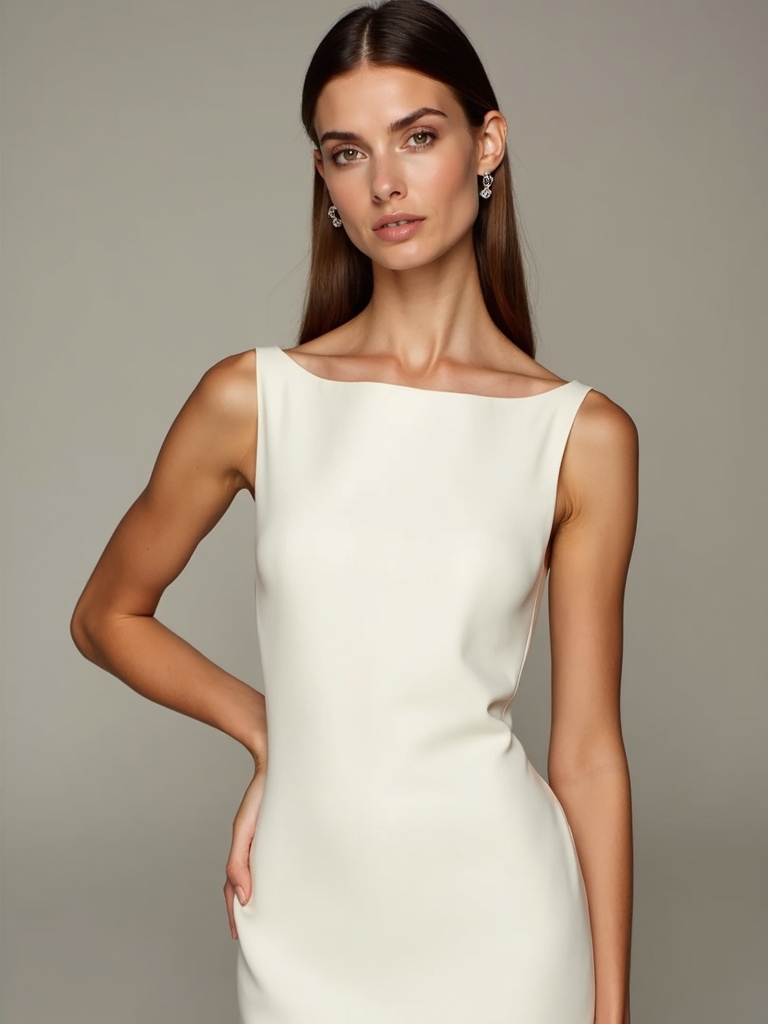 sleek satin and crepe