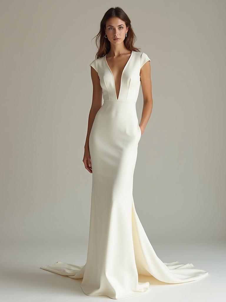 sleek sophisticated bridal elegance