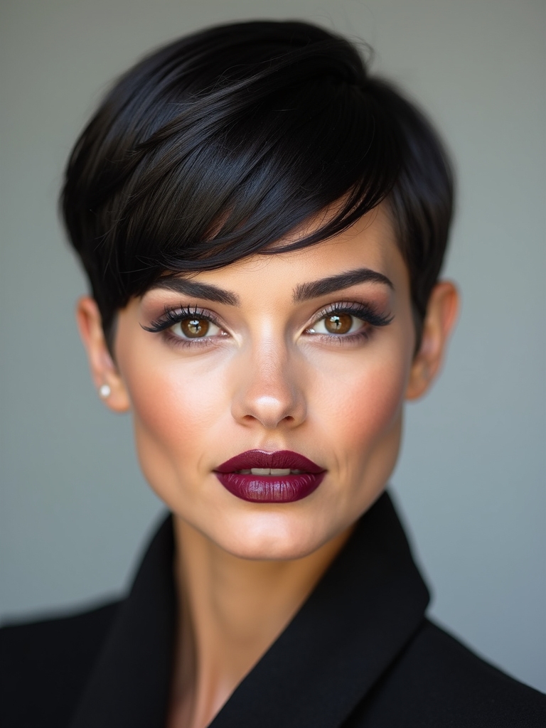 sleek sophisticated short hairstyles