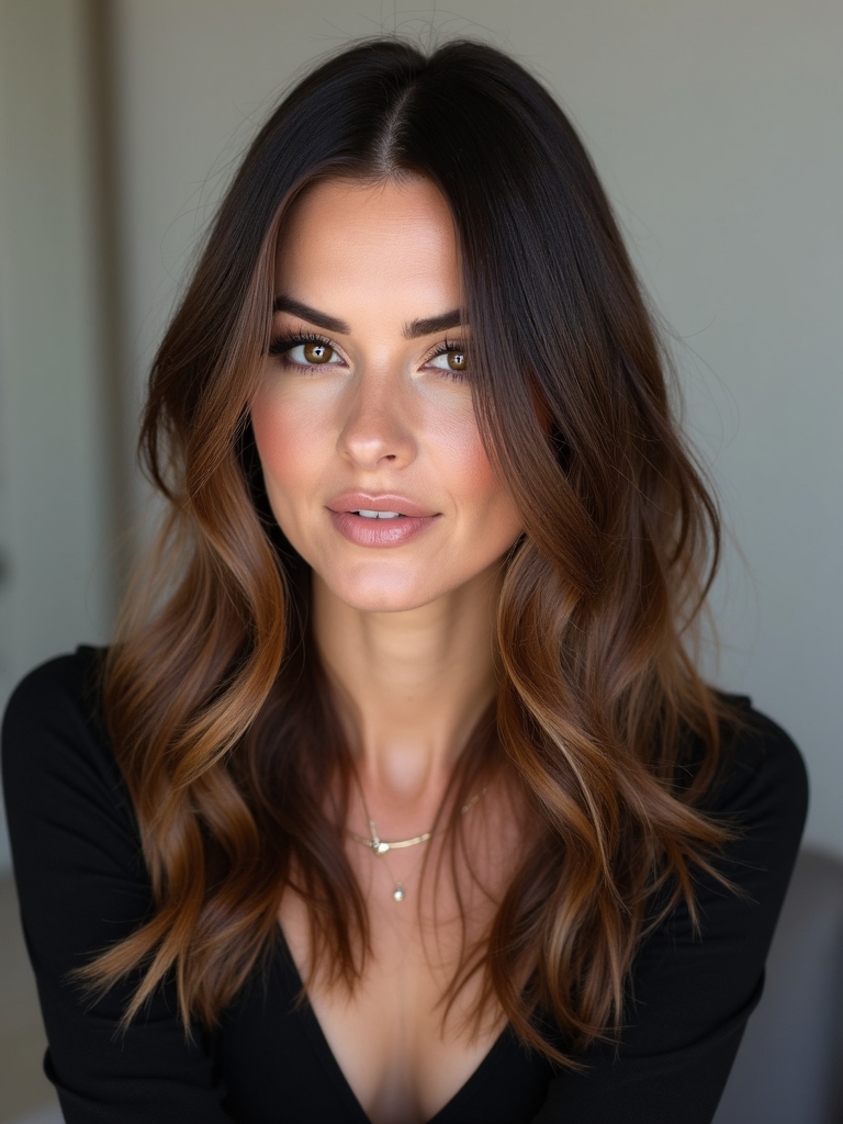 sleek straight hairstyles elegance