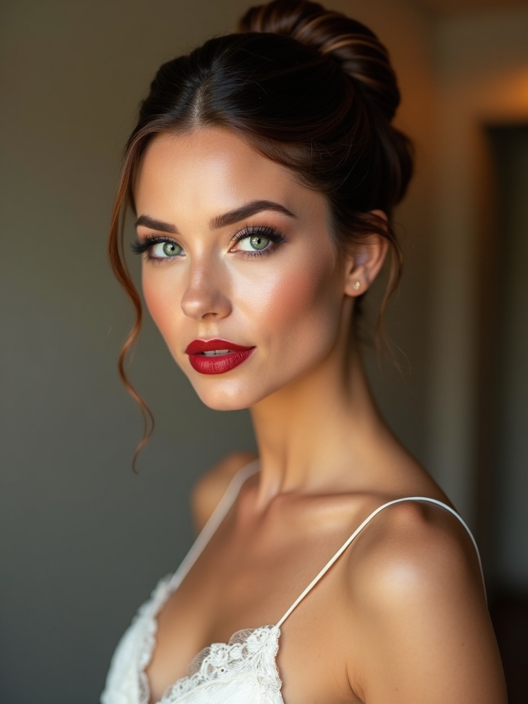 sleek structured elegance chignon