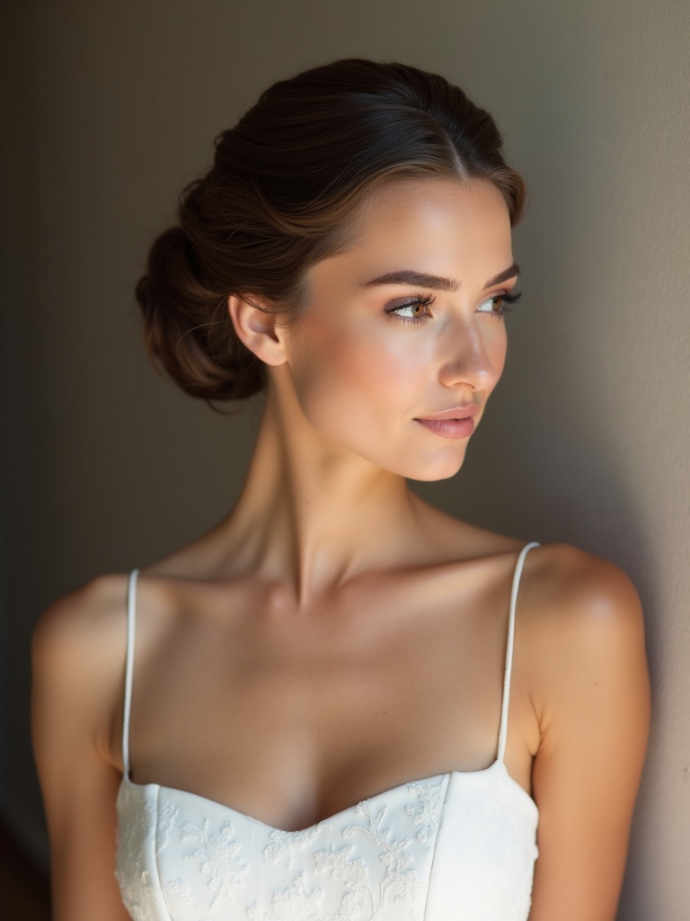 sleek twisted bun elegance