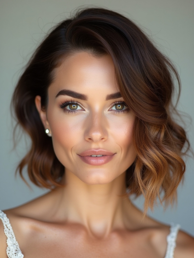 sleek wire thin wedding waves