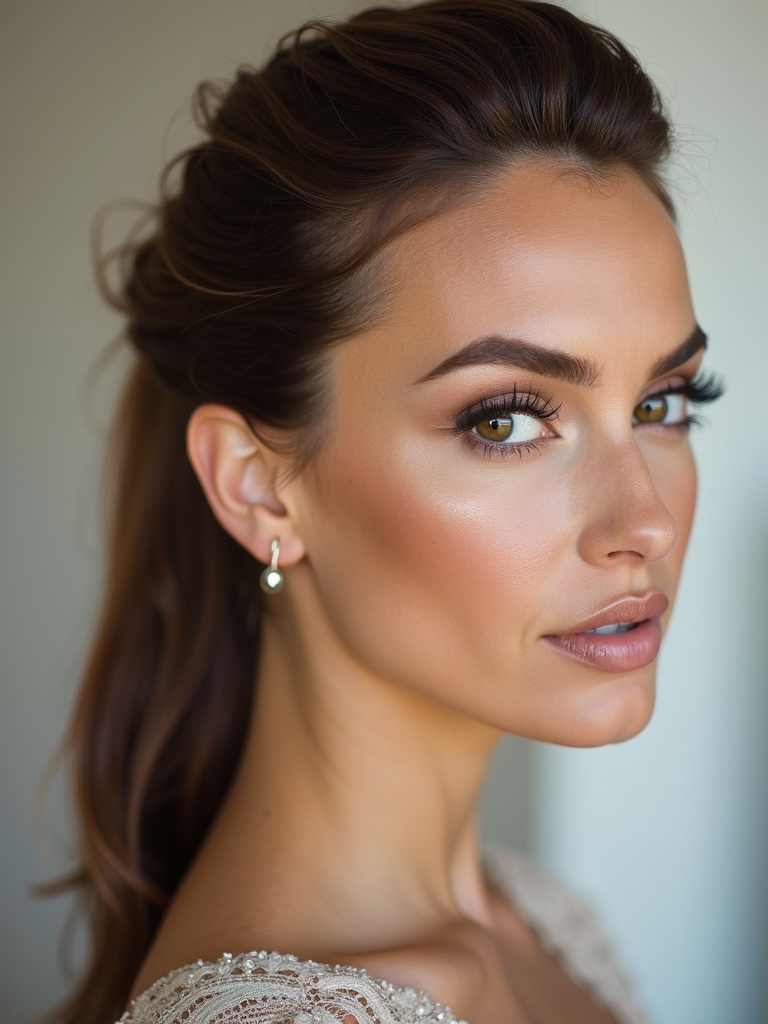 smooth modern ponytail technique