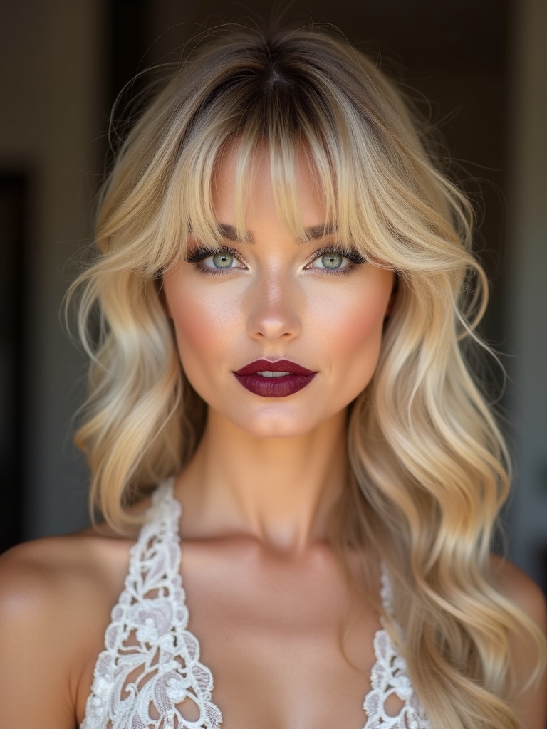 soft airy romantic fringe