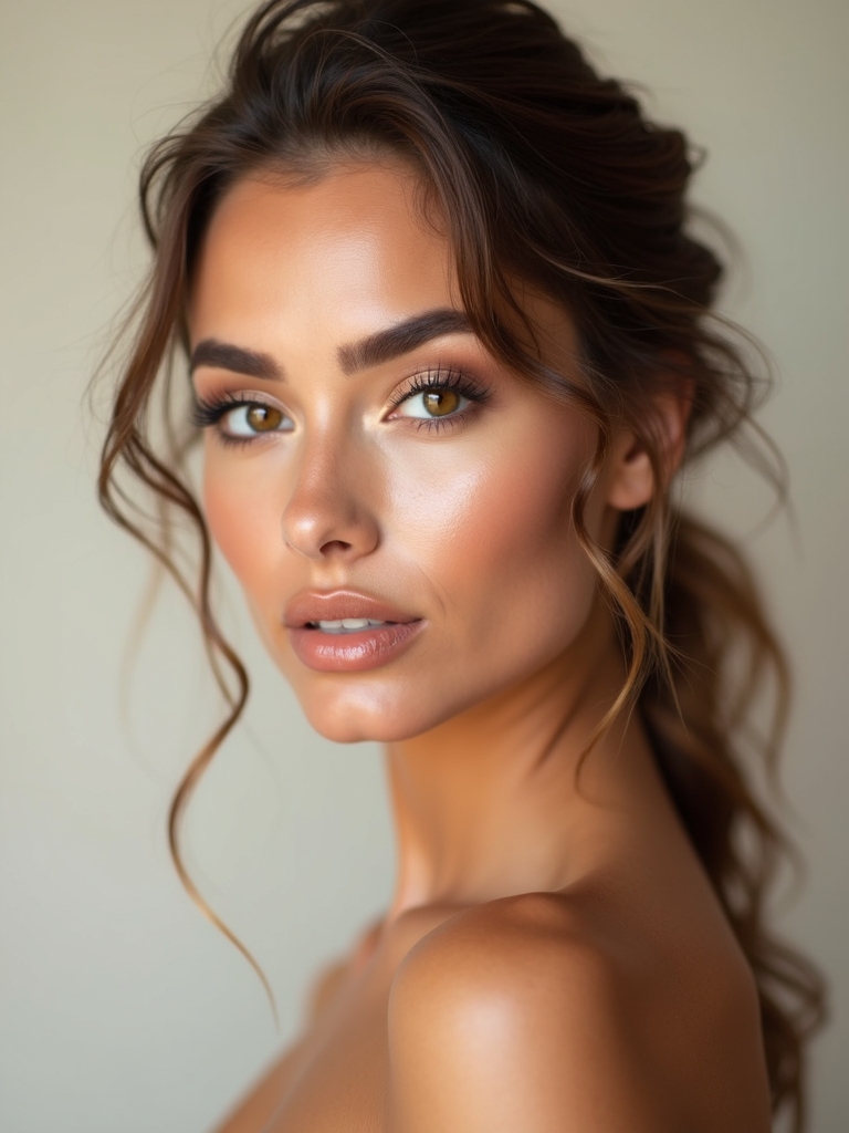 soft caramel bridal eyes