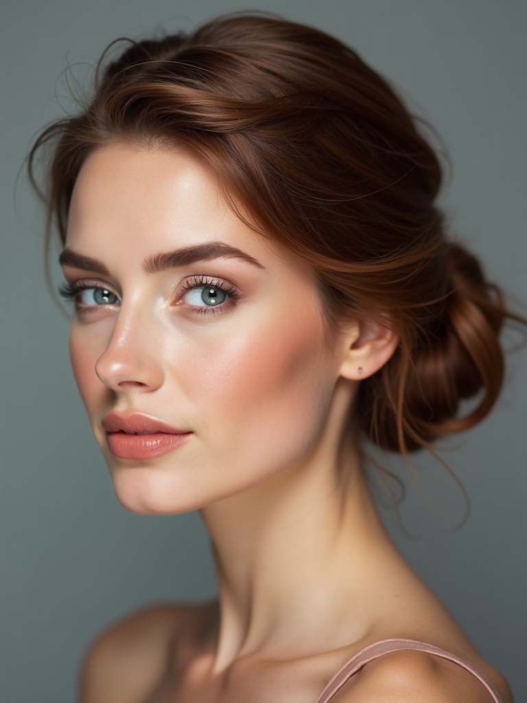 soft elegant elongated updos