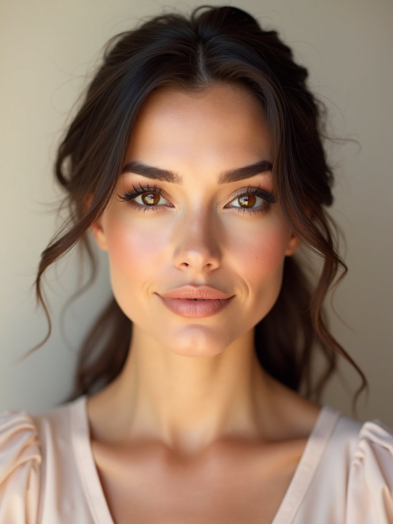 soft neutrals brighten brown eyes