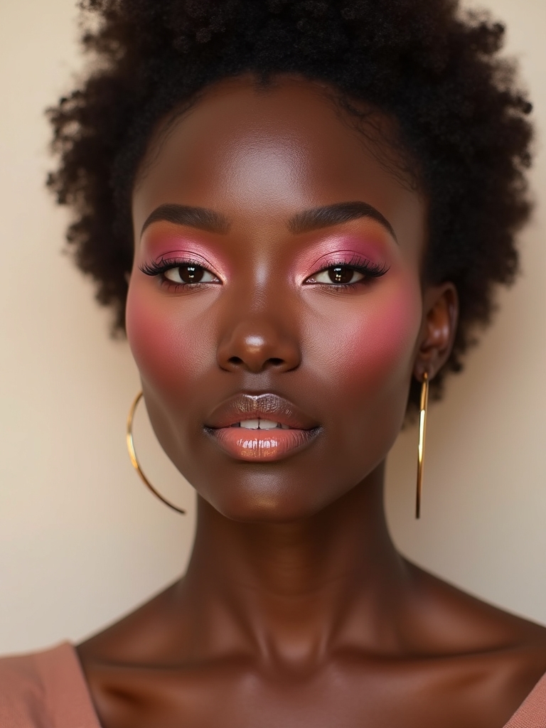 soft peach blush techniques