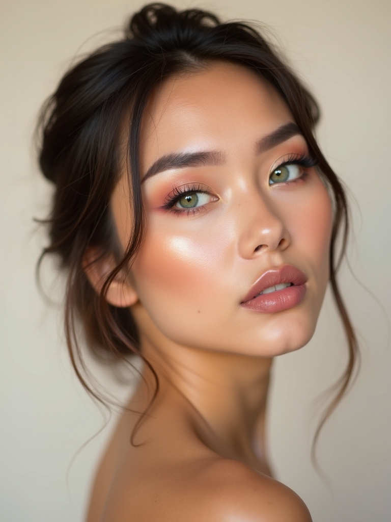 soft pinks and peaches